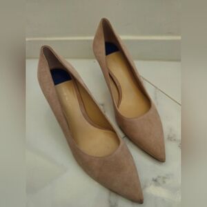 Stuart Weitzman Leather Suede Light Pink Tippi Pump Heels